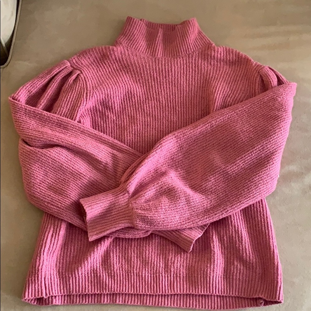 Pink turtleneck sweater from Marshall’s